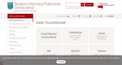Desktop Screenshot of bip.mirsk.pl