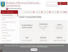 Tablet Screenshot of bip.mirsk.pl
